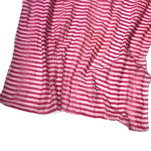 Maurices Pink and White Striped Infinity Scarf - Picture 4 of 5